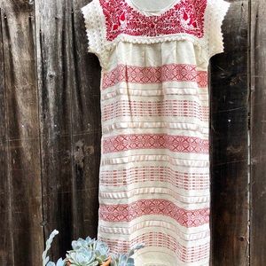 SOLD Vintage Traditional Oaxaca Embroidered Dress
